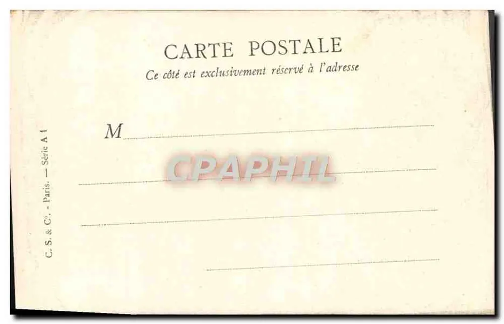 Frühling — Serie A1 — C. S. & C. — Paris - Rückseite