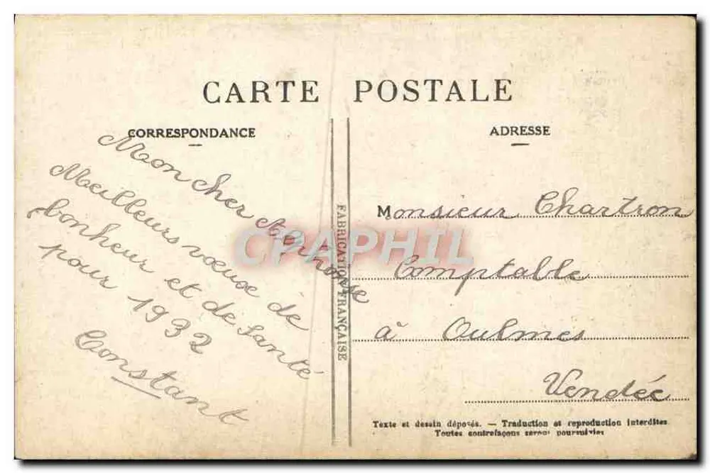 Französische Gauloiserie — Vor dem Richter — Französische Ausgabe - Rückseite