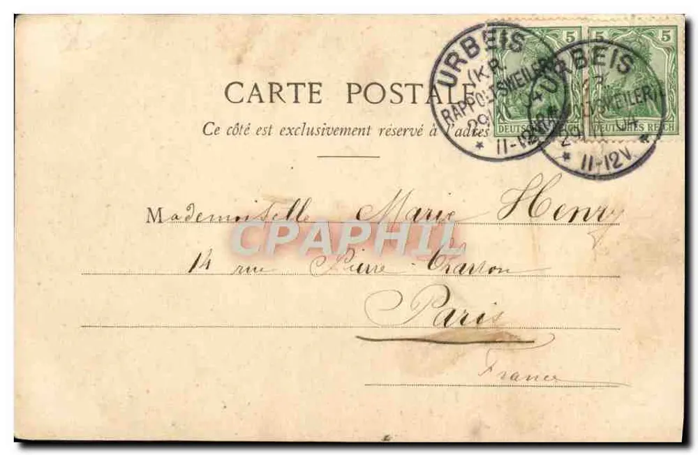 Paul und Virginie — LiebesSzene — Armand Gaboriaud (alias Marcel Houjan) — n°6 - Rückseite