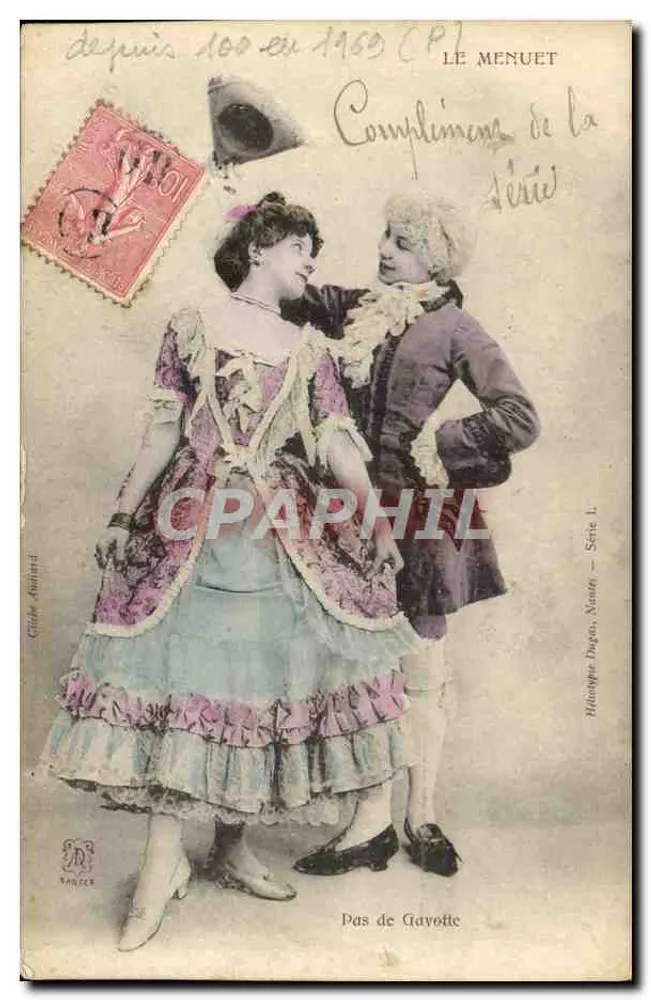 Pas de Gavotte — Héliotypie Dugos, Nantes — Serie I - Vorderseite