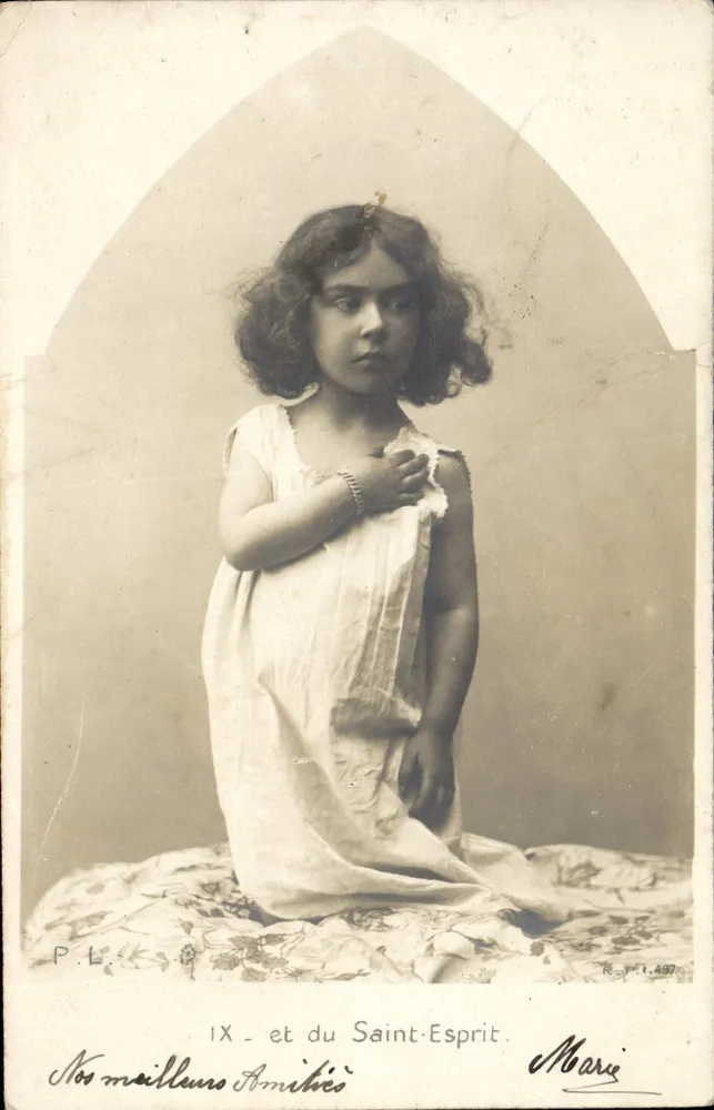 Menina pequena — estúdio fotográfico P.L. — editor P.L. n° 1.497 - Frente