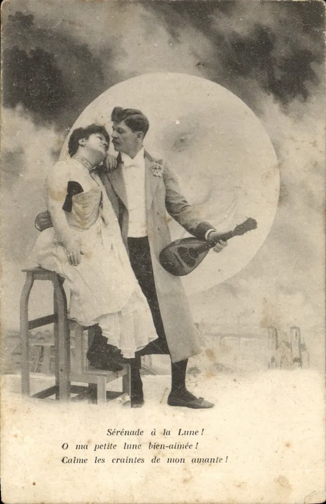 Mondserenade — Paar unter der Mond — Verlag nicht sichtbar - Vorderseite