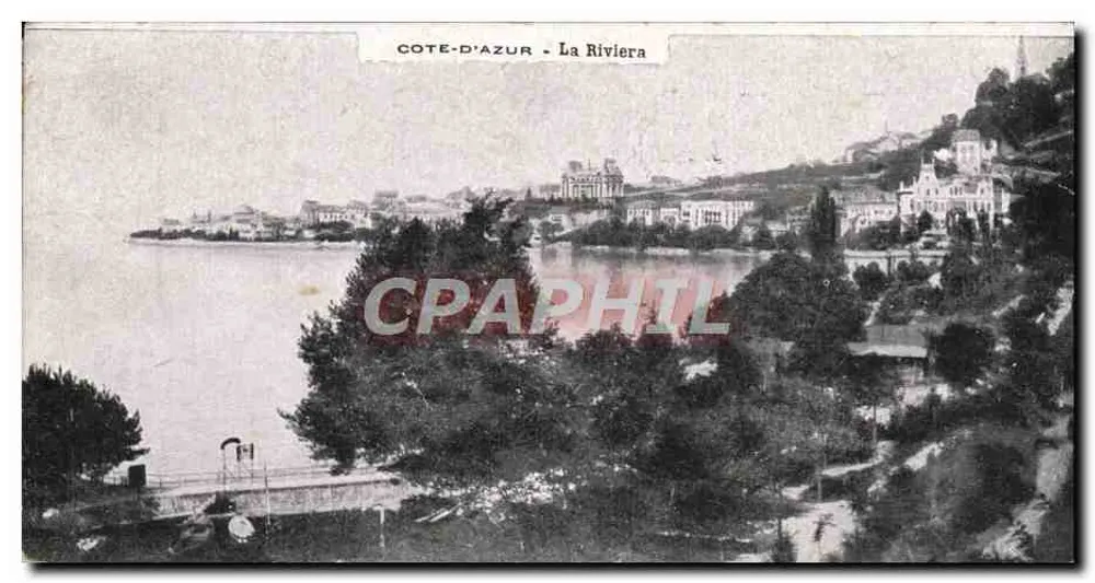 Côte-d'Azur - A Riviera — vista panorâmica — editor não identificado - Frente
