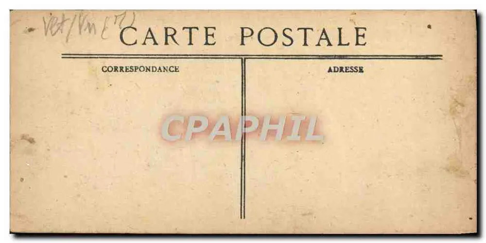 Cannes. Das Hotel Continental und die Brücke von Rion. - Rückseite