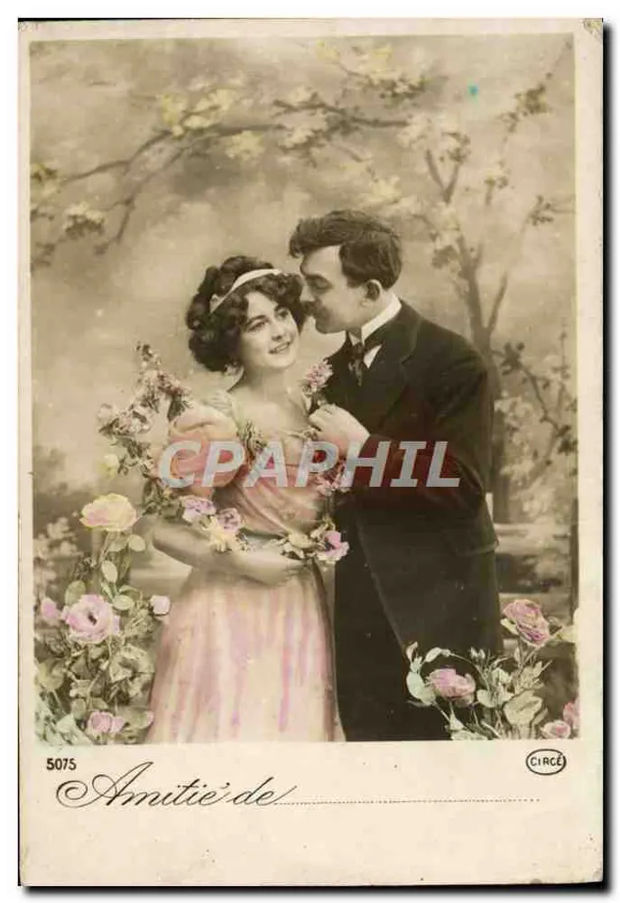 Amitié — scène de couple romantique — CIRCÉ, n° 5075 - Recto