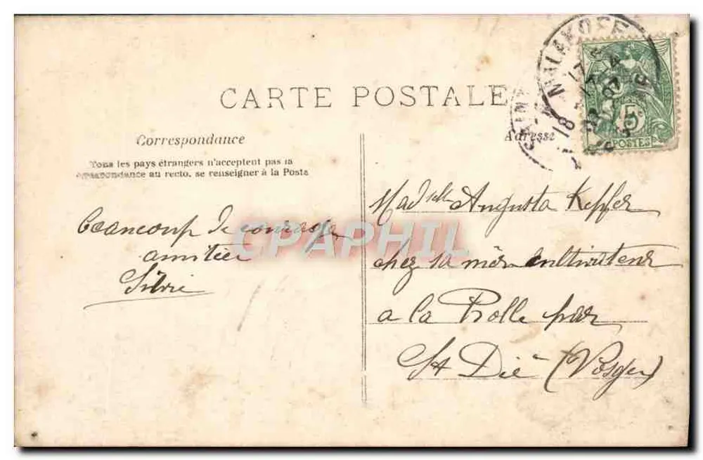 Serment d'amour — Grise toujours — J.L.C. n°1137 - Verso