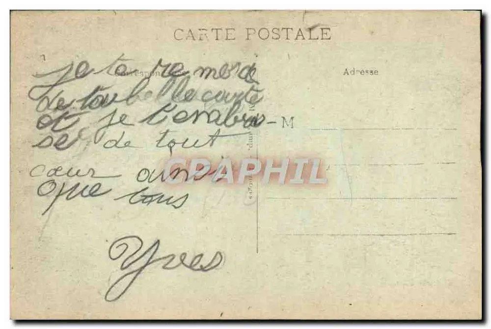 Reims — Rue Carnot et la Cathédrale — Carnot Street and the Cathedral - Verso