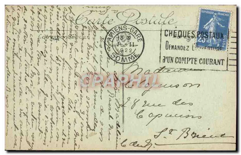 Amiens — A Catedral — A Nave — The Cathedral — The Nave — LL - Verso