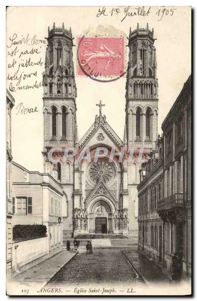 Angers — Igreja de São José — LL. n°103 - Frente