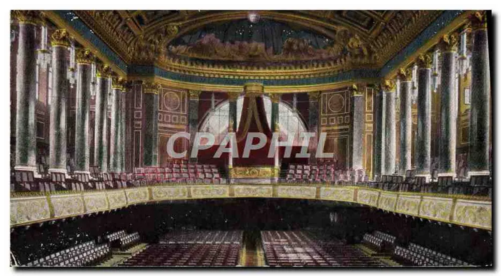 Wiesbaden. Kurhaus. Großer Konzertsaal mit Kaiserloge — Verleger nicht sichtbar - Vorderseite