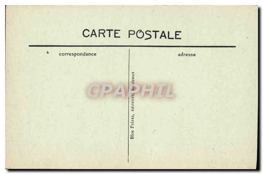 Luchon — Wieża Castelvieil — wydawca Bloé Frères, Bordeaux - Rewers