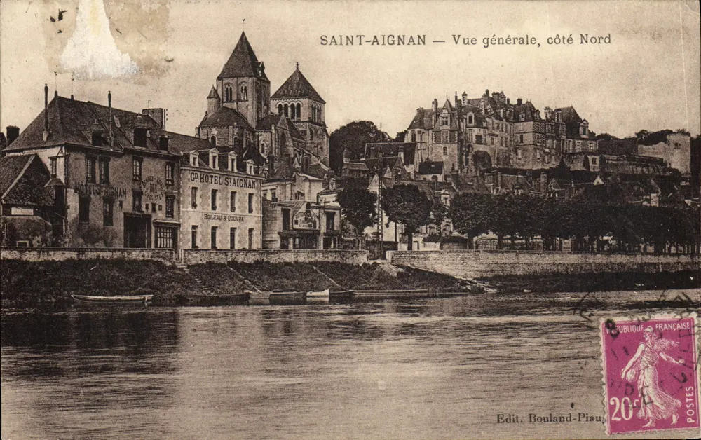 Saint-Aignan — Vue générale, côté Nord — Edit. Bouland-Piau - Anverso