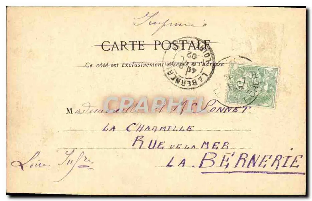 Porte et fosses Saint-Jacques — vue historique — éditeur PF, n° série non visible - Verso