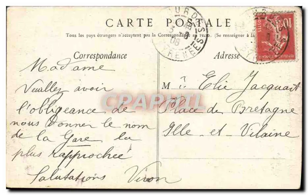 Lourdes — Gruta e Basílica — Éd. F. V. - Verso