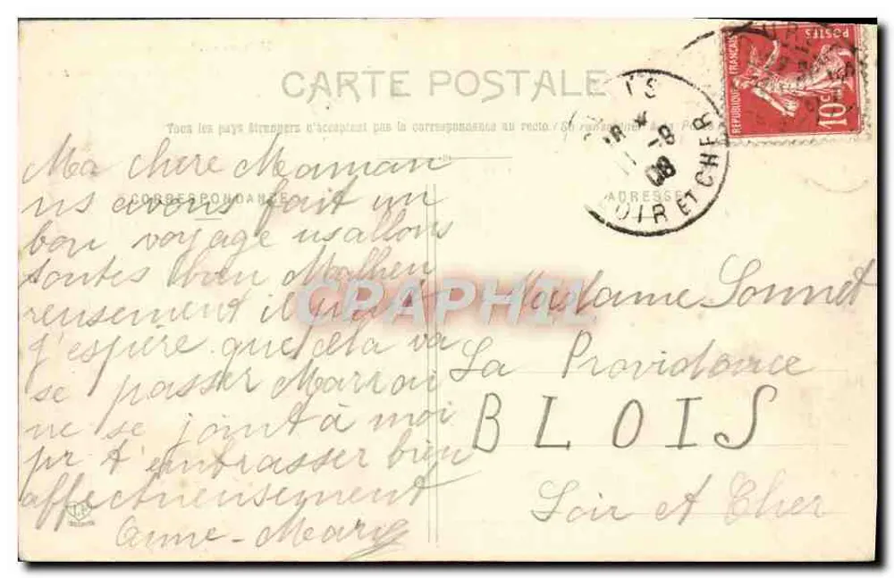Lourdes - Estação e funicular de Jesus — Editor: Fréhel Frères - Verso