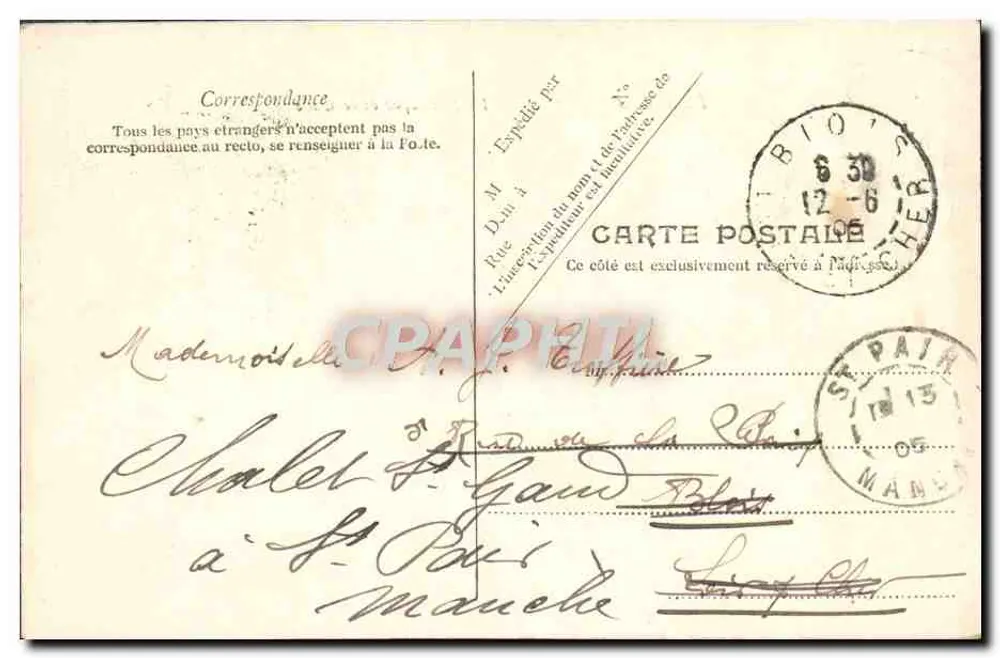 Lourdes — A Basílica e o Gave — Editor: Ch. Bourge - Verso