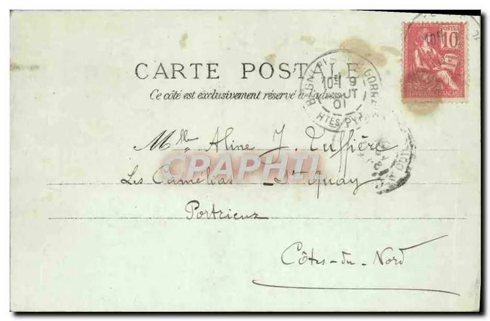 Lourdes - O Castelo-Ferri — editor O.T. Lourdes, n° 97 - Verso