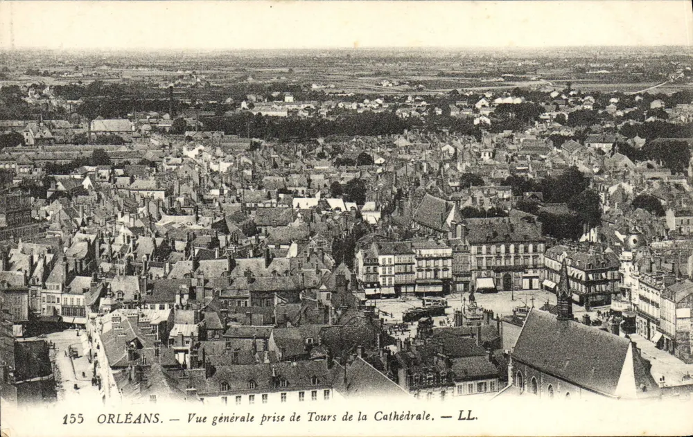 Orléans — Allgemeiner Blick von den Kirchtürmen — LL. n° 155 - Vorderseite