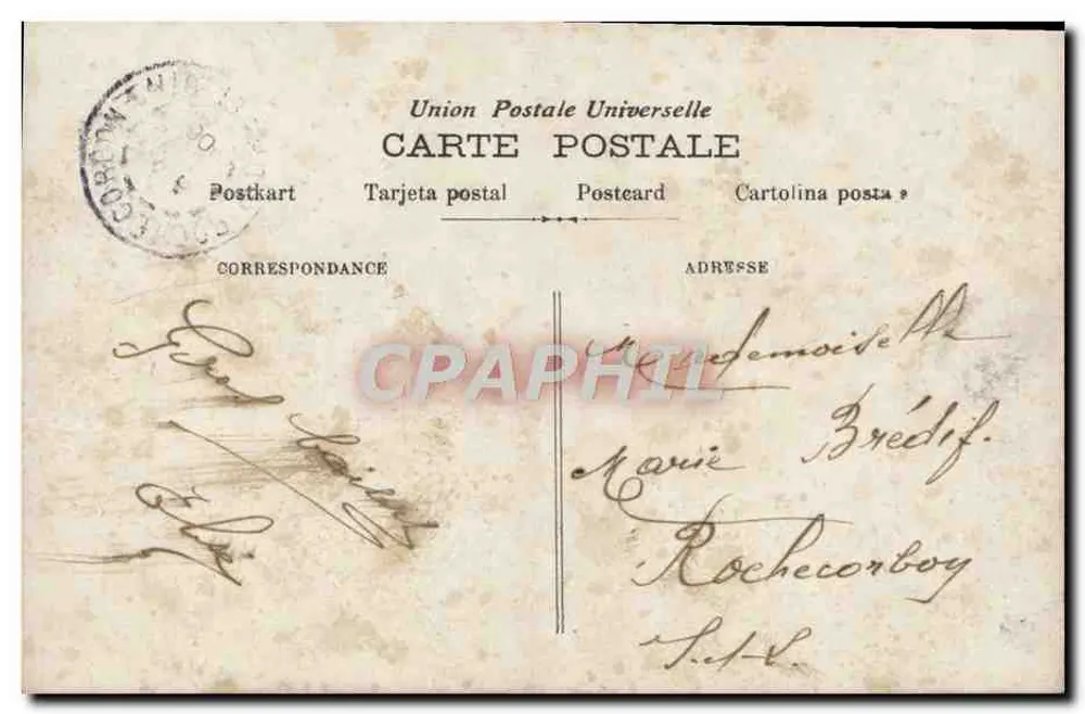 Mädchen mit Tauben — pastorale Szene — B.F. n°371 - Rückseite