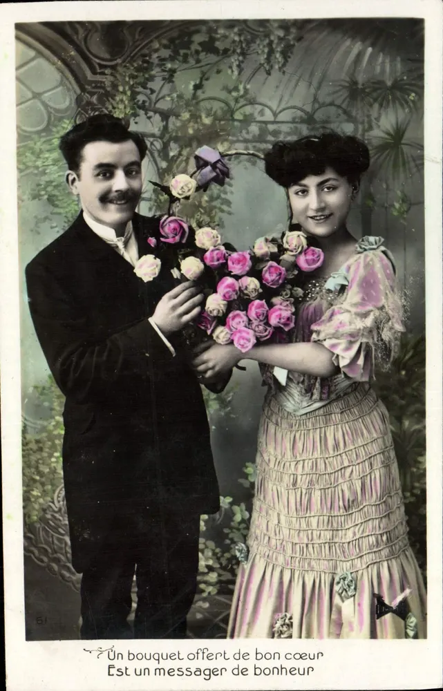 Ein Blumenstrauß, freiwillig gegeben — Er ist ein Botschafter der Freude — n°61 - Vorderseite