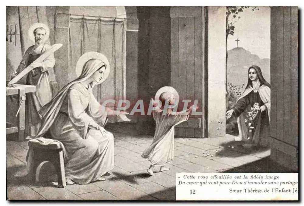 Schwester Thérèse des Kindes Jesu — Devotionszene — Schwester Thérèse des Kindes Jesu, Nr. 12 - Vorderseite
