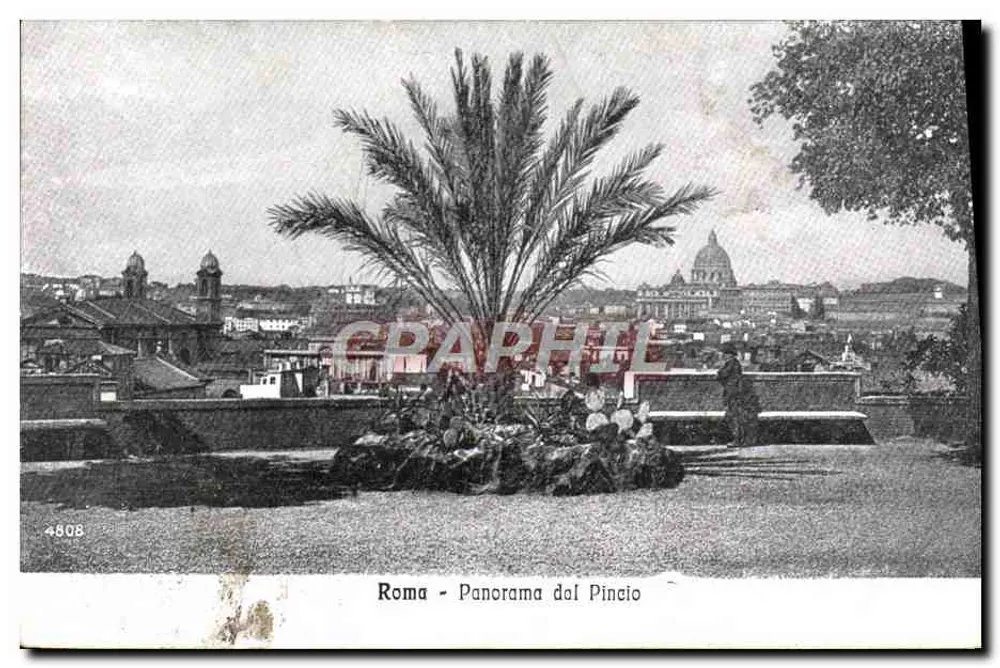 Roma - Panorama do Pincio — Graphphil, n° 4808 - Frente