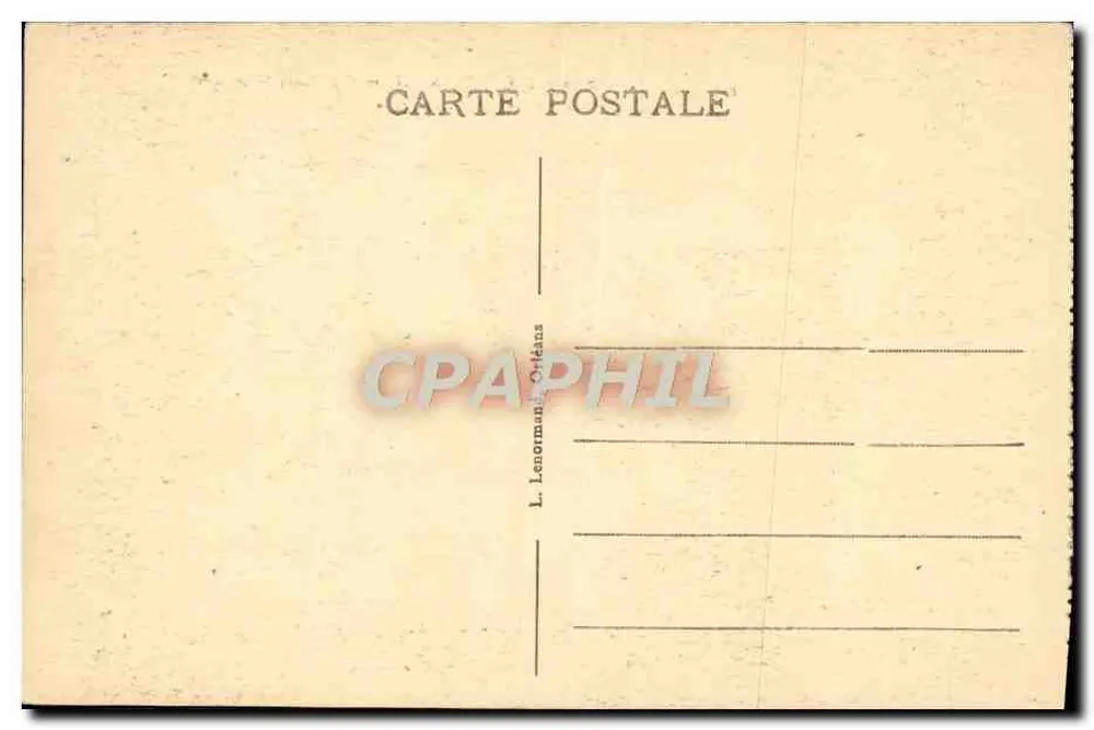 Castelo de Cheverny (Loir-et-Cher) — Facha — L. Lenormand, Orléans - Verso