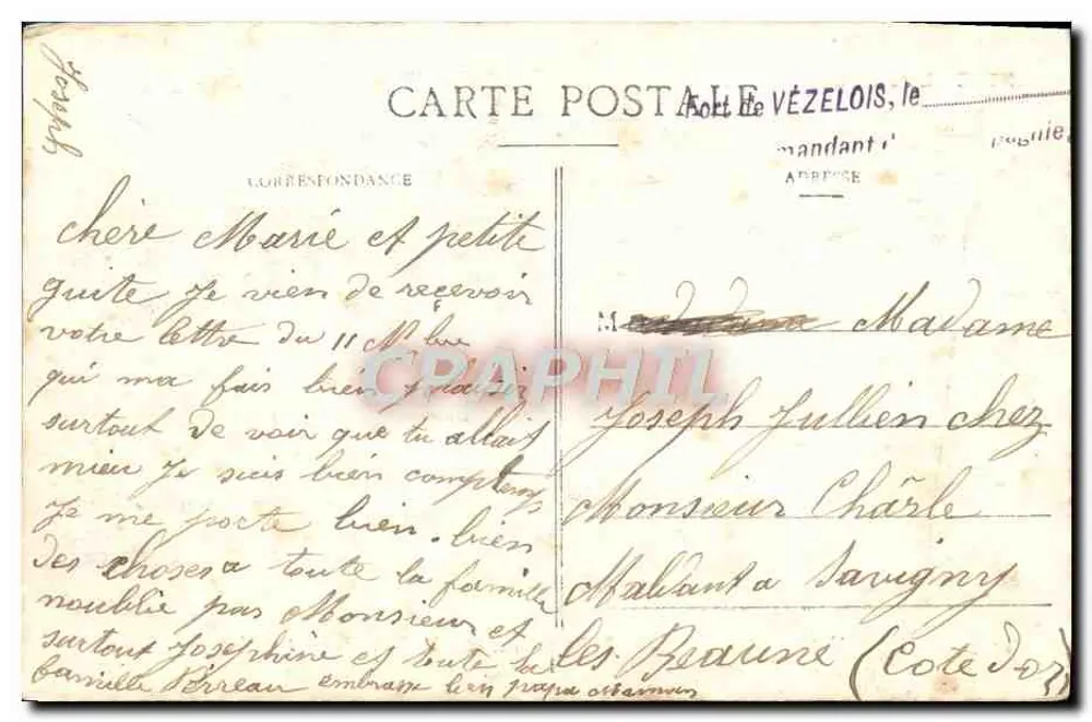 Belfort - Schloss und Löwe — J.B. Schmitt & Söhne, Edit. Belfort - Rückseite