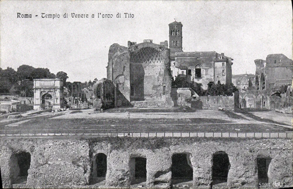 Rom - Tempel der Venus am Tor des Titus — Verlag VAT, Seriennummer 5194 - Vorderseite