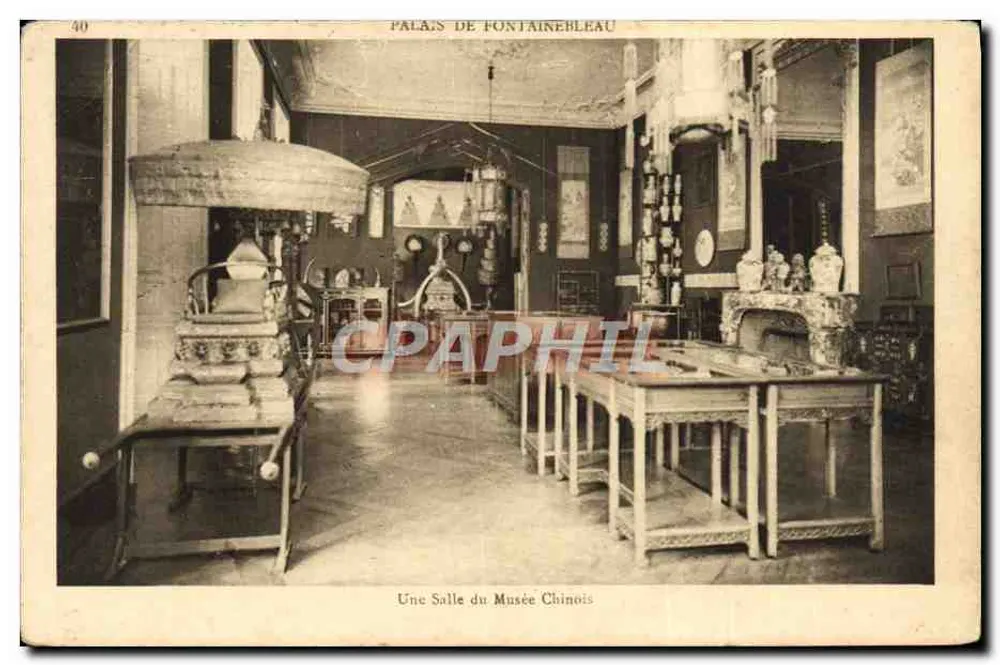 Palast von Fontainebleau — Saal des Chinesischen Museums — Verleger: E. Papeghin, Paris - Vorderseite