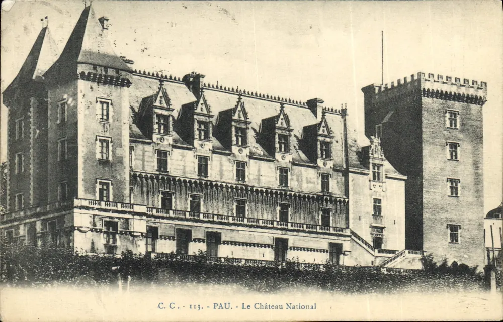 Pau - O Castelo Nacional — C.C. - 113 - Frente