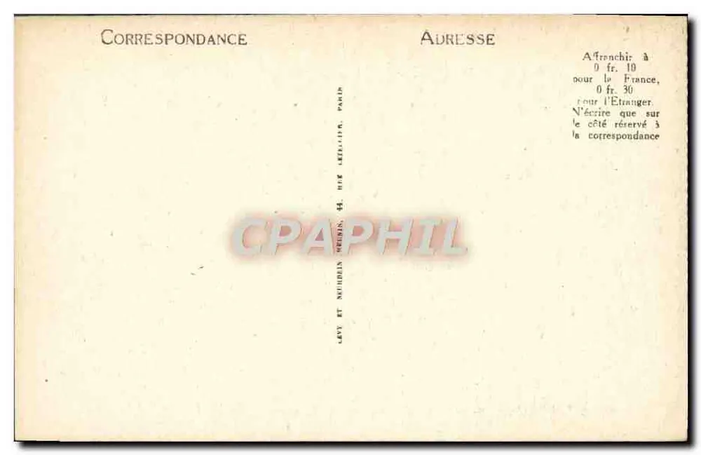 Schloss Cheverny — Die Speisekammer — Verlag: Lave et Neuhuys, Paris, n° 292 - Rückseite