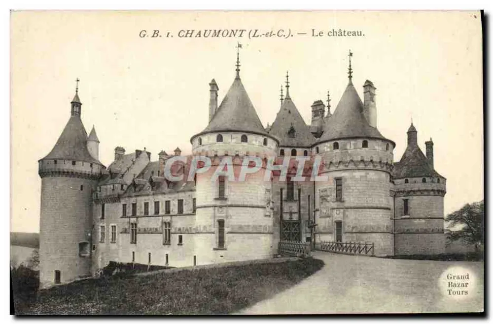 Chaumont (Loire-et-Cher) — O castelo — Grand Bazar Tours - Frente