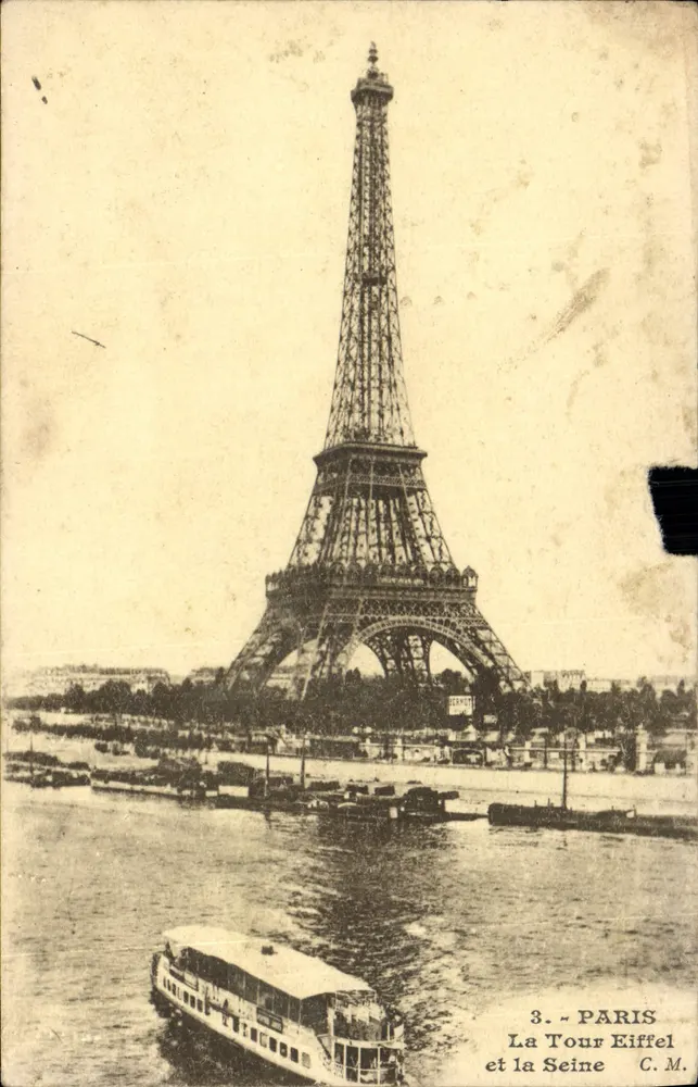 Paris — La Tour Eiffel et la Seine — Édition Artistique C. M. - Vorderseite