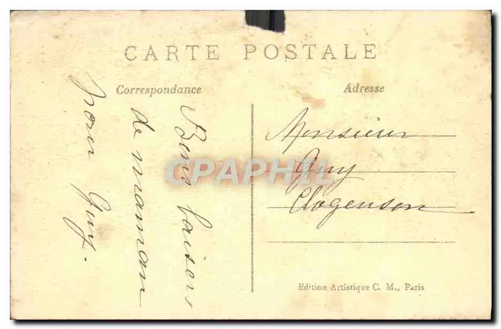 Paris — La Tour Eiffel et la Seine — Édition Artistique C. M. - Rückseite