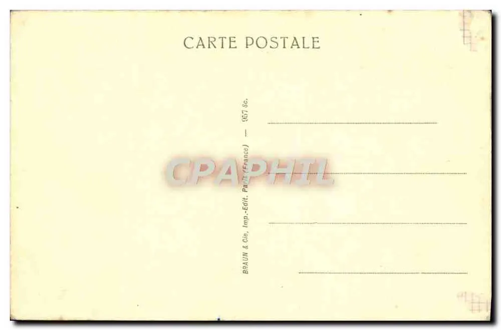 Diane de Gabies — Museo del Louvre — Braun & Cie, París - Reverso