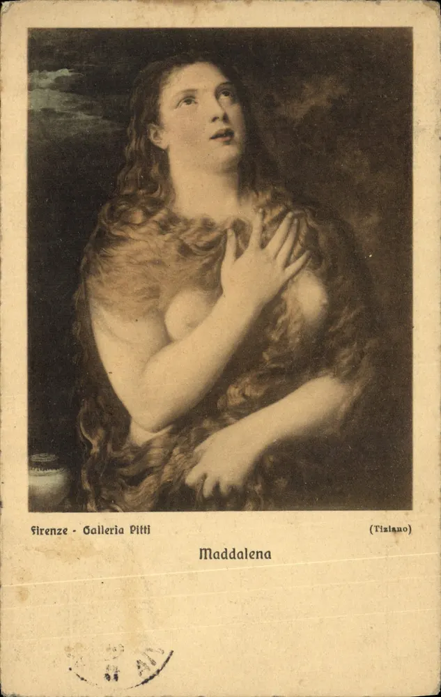 Maddalena — Gemälde von Titian — Galleria Pitti, Florenz - Vorderseite