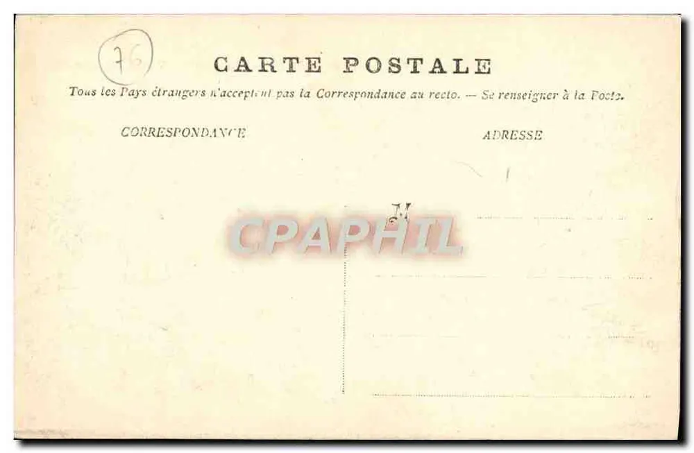 Saint-Adresse — Die Kapelle Notre-Dame des Flots — unbekannter Verlag, Nr. 14 - Rückseite