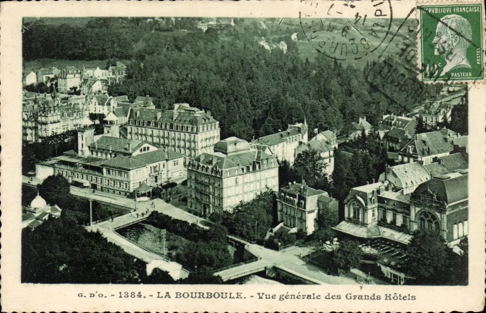 La Bourboule - Algemene uitzicht op de grote hotels — G. D'O. - 1384 - Voorkant