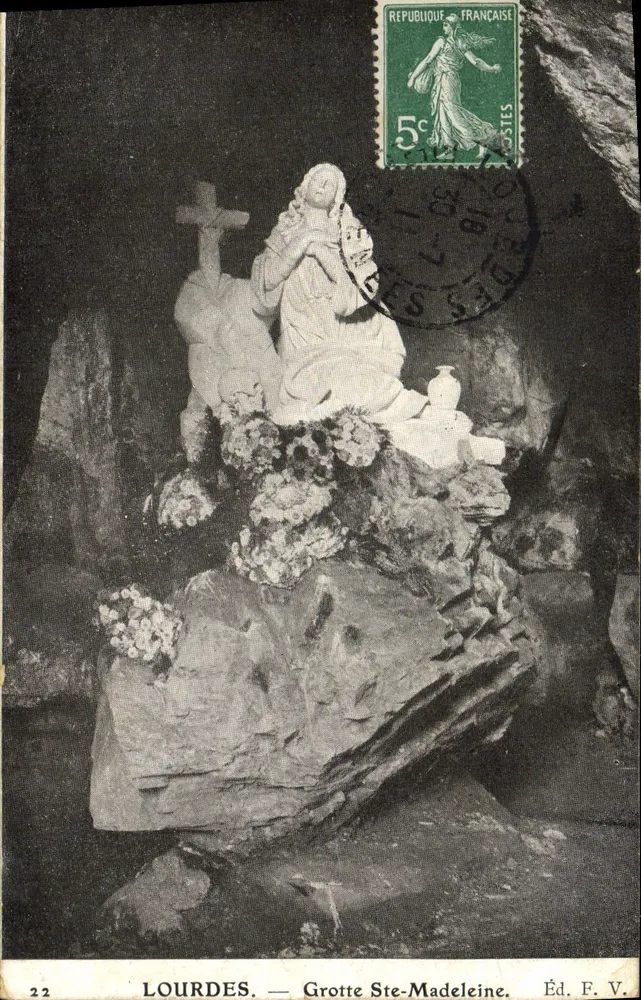 LOURDES — Gruta Santa Madeleine — Ed. F. V. - Frente