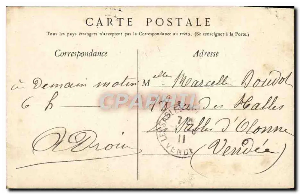 LOURDES — Gruta Santa Madeleine — Ed. F. V. - Verso