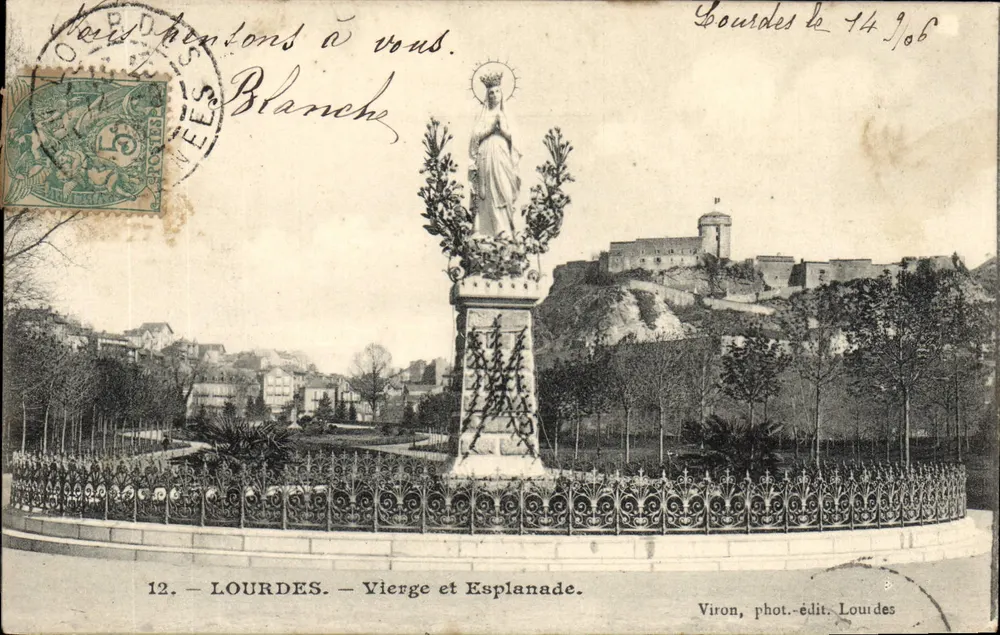 Lourdes — Virgem e Espaço Aberto — Viron, fot.-edit. Lourdes - Frente