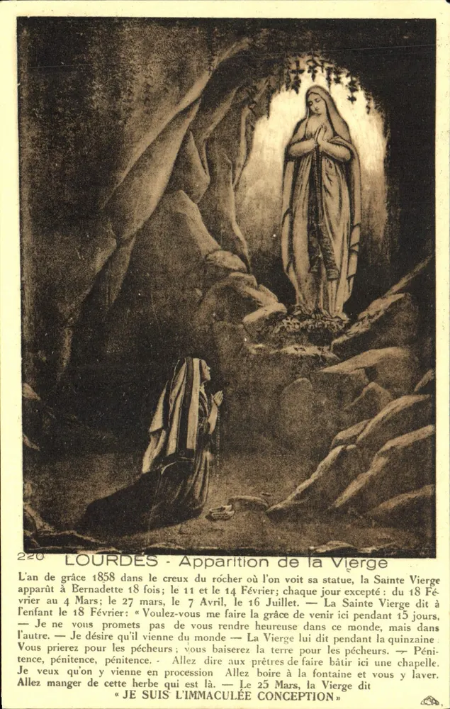 LOURDES - Aparecida da Virgem — n° 220 - Frente
