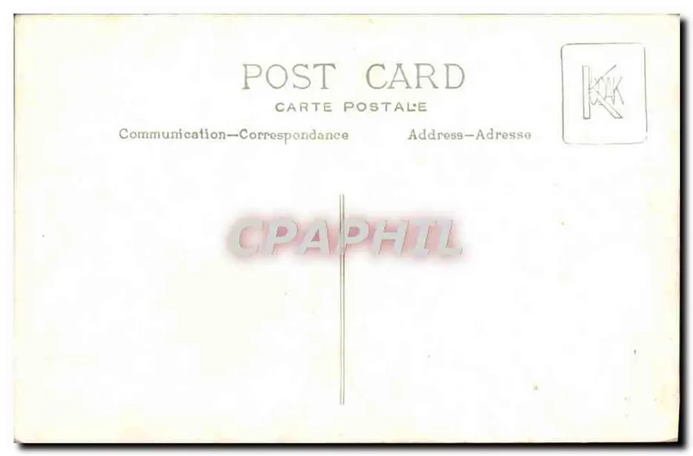 Bebê sentado — estúdio fotográfico — carta postal virgem - Verso