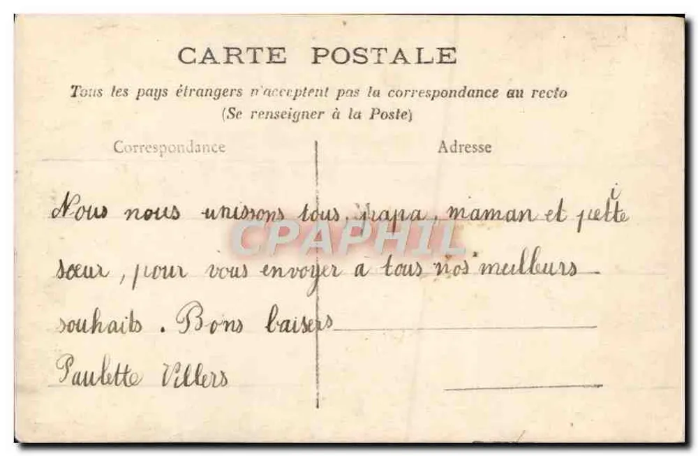 Menina segurando um buxo — Boa Ano — Irissette - Verso