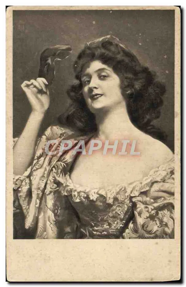Femme élégante en robe à volants — portrait — éditeur inconnu - Recto