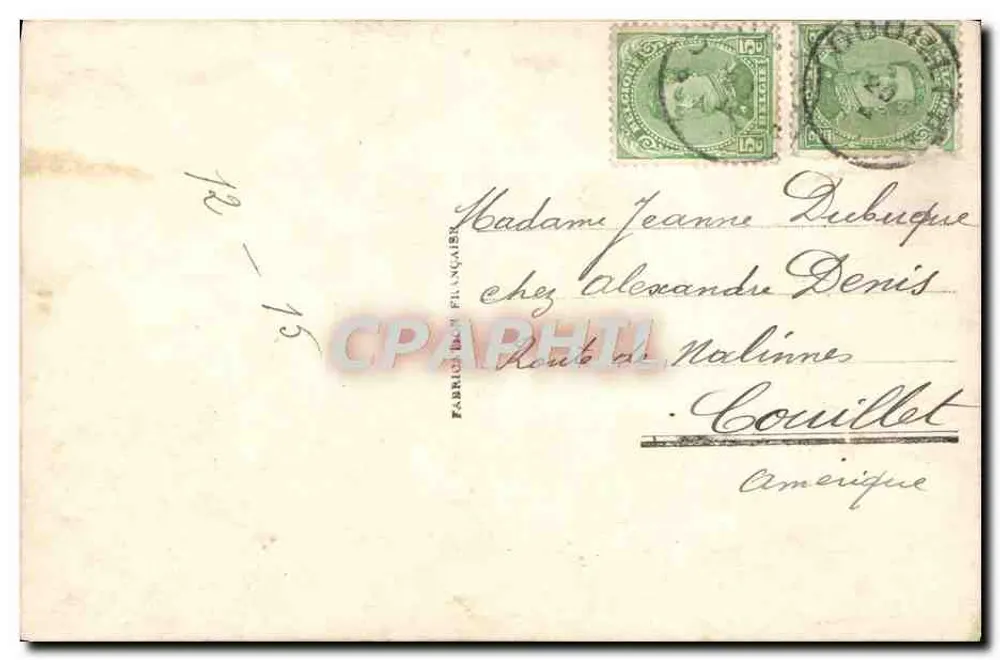 Les Heures Heureuses — Le Doux Madrigal — n° 2208 — Éditeur Fabrique de Philangais - Verso