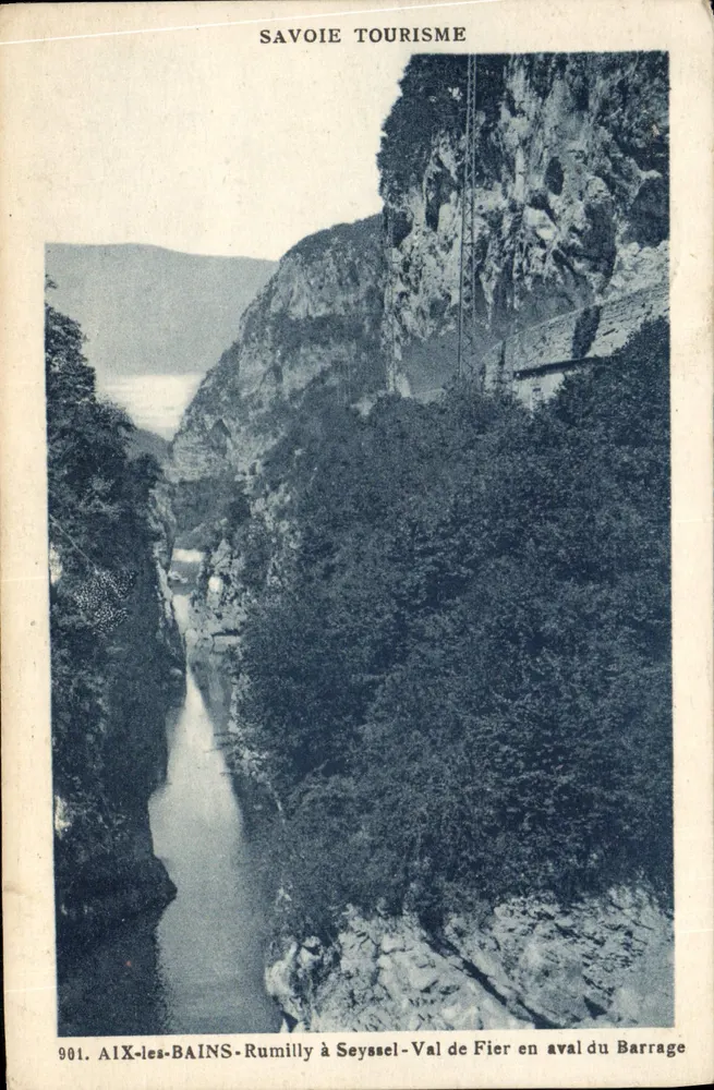 Val de Fier unterhalb des Staudamms — Aix-les-Bains, Rumilly bis Seyssel — Savoie Tourisme - Vorderseite