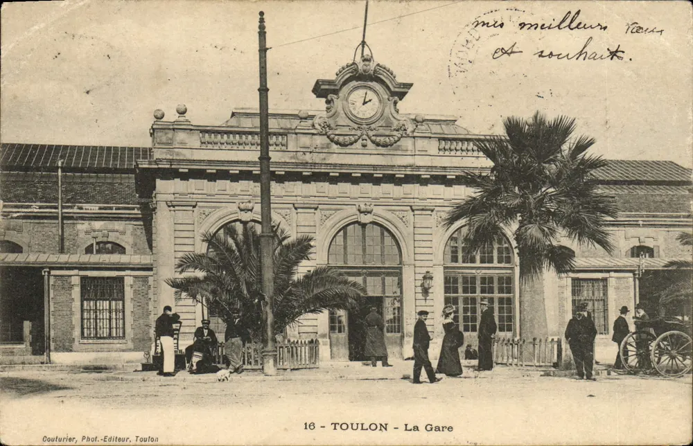 Toulon — La Gare — Couturier, Phot.-Editeur, Toulon, n°16 - Awers