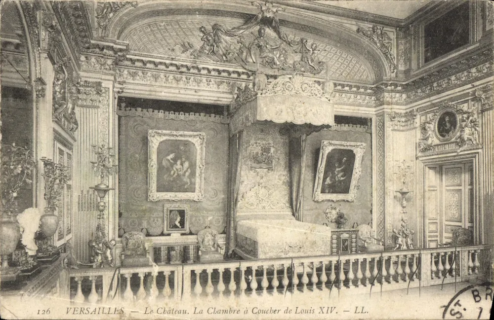 Versailles — Das Schloss. Das Schlafzimmer von Ludwig XIV. — LL. — N° 126 - Vorderseite